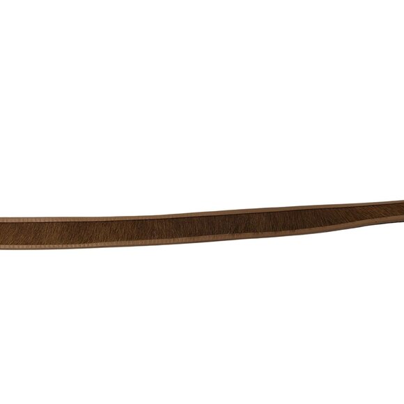 Vtg Liz Claiborne Tan Leather‎ Pony Hair Belt Sz XL Cowgirl Boho Rodeo India main image 4